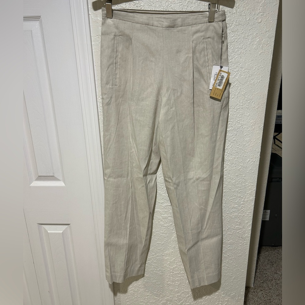 NWT British Khaki women’s size 8 linen trousers/pants.